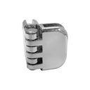 4 Pcs Chrome Glass Hinge Connector For 3/16” Tempered Glass Display Case Doors & Retail Shelving