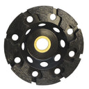 4” Diamond T Segment Grinding Cup Wheel, 7/8”–5/8” Arbor Concrete Grinder Disc for Surface Prep & Masonry