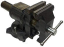 4” Multi-Purpose Bench Vise with Anvil & Pipe Jaws, 360° Swivel Base Heavy Duty Clamping Tool for Workshop & Garage