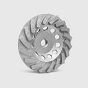 4” Concrete Turbo Cup Wheel, 5/8”-11 Thread Diamond Grinding Disc, 18 Segment Wet & Dry Grinder Wheel