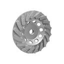 4” Concrete Turbo Cup Wheel, 5/8”-11 Thread Diamond Grinding Disc, 18 Segment Wet & Dry Grinder Wheel