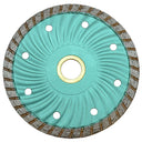 4” x .070” x 7/8”–5/8” Wave Core Diamond Saw Blade, 8mm Rim Granite & Marble Cutting Disc for Angle Grinder