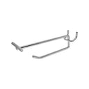 4 Pcs 4” Pegboard Flip End Scanner Hooks, Slatgrid & Slatwall Retail Display Hooks for Shop & Store Fixtures