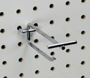 4 Pcs 4” Pegboard Flip End Scanner Hooks, Slatgrid & Slatwall Retail Display Hooks for Shop & Store Fixtures