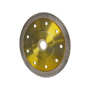 4-1/2” Tile & Granite Diamond Saw Blade, Mesh Rim Wet & Dry Cutting Disc, 5/8” Arbor for Porcelain, Ceramic & Stone