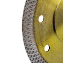 4-1/2” Tile & Granite Diamond Saw Blade, Mesh Rim Wet & Dry Cutting Disc, 5/8” Arbor for Porcelain, Ceramic & Stone
