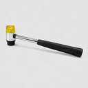 40mm Double Face Soft Tap Rubber Mallet, 13” Long Non-Marring Hammer for Flooring, Woodworking & Tile Installation