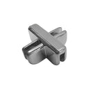 5 Pcs Chrome 4-Way Inside Glass Shelf Connector Clip – For 3/16” Tempered Glass Retail Display Shelving & Showcases
