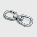 4 Pcs 5/8" Eye & Eye Swivel for Marine Boats – Hot Dipped Galvanized Mooring Connector 5,200 lbs WLL