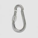 5 Pcs Marine T316 Stainless Steel 5/16" Spring Snap Hook With Screw Lobster Claw Carabiner 400 Lbs WLL