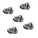 5 Pcs Chrome 3-Way Glass Cube Connector Clip – For 3/16” Tempered Glass Cubic & Cubbie Retail Display Shelving