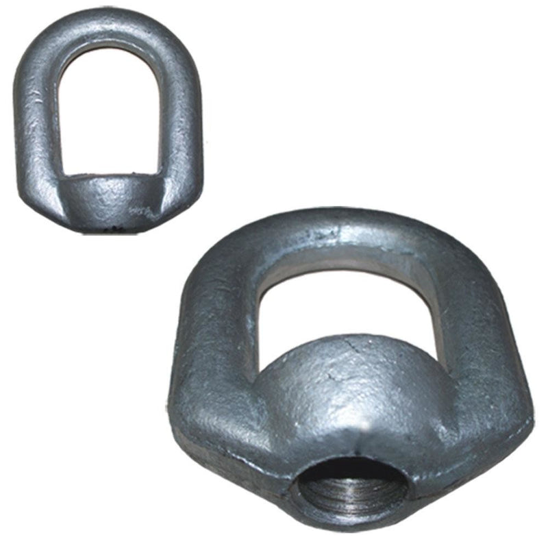 5 Pc 1/2" Thickness Hot-Dipped Galvanized Eye Nut 5/8"-11 Tap Size, 3,600 lbs WLL, Lifting Hardware for Rigging & Industrial Use