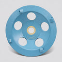 5” Concrete PCD Grinding Cup Wheel – 4 Segment Coating Removal Disc, 7/8”–5/8" Arbor for Epoxy, Glue & Paint