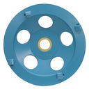 5” Concrete PCD Grinding Cup Wheel – 4 Segment Coating Removal Disc, 7/8”–5/8" Arbor for Epoxy, Glue & Paint