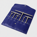 6 Pc Precision Telescoping Gauge Set, 5/16" to 6" T-Bore Hole Gauges with Storage Pouch for Inside Diameter Measurement