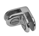 50 Pcs 90 Degree 2 Way Glass Connector Clips, Chrome Shelf Brackets for 3/16” Tempered Glass Retail Display Shelving