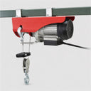 510W Electric Wire Rope Hoist 220 lb / 440 lb Capacity Cable Lift with Pulley, Overhead Electric Hoist for Garage, Workshop & Warehouse