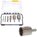 6 Pc Diamond Dust Hole Saw Set, 1/4” to 1-3/8” Drill Bits for Tile, Glass, Marble, Slate & Ceramic
