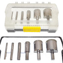 6 Pc Diamond Dust Hole Saw Set, 1/4” to 1-3/8” Drill Bits for Tile, Glass, Marble, Slate & Ceramic