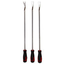 6 Pc Door Panel Trim Removal Tool Set, U Notch Chrome Pry Bars, Dash Panel & Clip Removal Tools for Automotive Interior Trim, Molding & Dashboard Repair