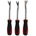 6 Pc Door Panel Trim Removal Tool Set, U Notch Chrome Pry Bars, Dash Panel & Clip Removal Tools for Automotive Interior Trim, Molding & Dashboard Repair