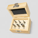 6 Pc 1/4” & 3/8” HSS 4 Flute End Mill Set, High Speed Steel Center Cut Milling Bits with Shank for CNC & Metalworking