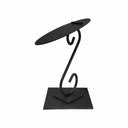 10-1/2” H Aaron Contemporary Single Shoe Stand – Raw Steel Metal Retail Display Fixture for Footwear