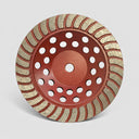 7” Coarse Grit Stone Grinding Cup Wheel, 7/8” Arbor for Angle Grinder, Heavy Duty Grinding Disc for Concrete, Masonry & Stone