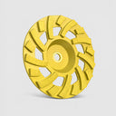 7” Super Turbo Diamond Grinding Cup Wheel, 18 Segment Hard Concrete Grinder Disc, 7/8”–5/8” Arbor