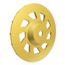 7” Super Turbo Diamond Grinding Cup Wheel, 18 Segment Hard Concrete Grinder Disc, 7/8”–5/8” Arbor