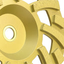 7” Super Turbo Diamond Grinding Cup Wheel, 18 Segment Hard Concrete Grinder Disc, 7/8”–5/8” Arbor