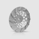 7” Concrete Turbo Cup Wheel, 5/8”-11 Thread Diamond Grinding Disc, 12 Segment Wet & Dry Grinder Wheel