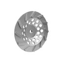 7” Concrete Turbo Cup Wheel, 5/8”-11 Thread Diamond Grinding Disc, 12 Segment Wet & Dry Grinder Wheel