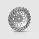 7” Concrete Turbo Cup Wheel, 5/8”-11 Thread Diamond Grinding Disc, 24 Segment Wet & Dry Grinder Wheel