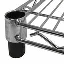 24" x 18" Chrome Wire Shelf, Metal Chrome Plated Tier Layer Shelving Rack for Retail, Storage & Organization