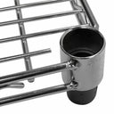 24" x 18" Chrome Wire Shelf, Metal Chrome Plated Tier Layer Shelving Rack for Retail, Storage & Organization