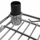 24" x 18" Chrome Wire Shelf, Metal Chrome Plated Tier Layer Shelving Rack for Retail, Storage & Organization