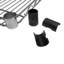 24" x 18" Chrome Wire Shelf, Metal Chrome Plated Tier Layer Shelving Rack for Retail, Storage & Organization