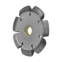 4” Crack Chaser Diamond Blade, V-Shaped 0.375” Segment, 12mm Rim, 7/8”–5/8” Arbor for Concrete & Masonry Repair