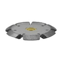 4” Crack Chaser Diamond Blade, V-Shaped 0.375” Segment, 12mm Rim, 7/8”–5/8” Arbor for Concrete & Masonry Repair