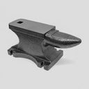 75 lb Cast Iron Anvil, Heavy Duty Blacksmith Anvil with Long Horn & Hardy Hole for Forging & Metalworking