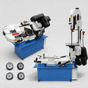 7x12 Metal Cutting Band Saw, Horizontal & Vertical Combo Saw with Hydraulic Down Feed, 110V Machine for Steel, Aluminum & Workshop Projects