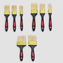 8 Pc Dual Handle Paint Brush Set, House & Wall Painting Brushes for Trim, Art & Home Improvement