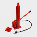 8 Ton Air Hydraulic Long Ram Jack, Engine Hoist Replacement with Bottom Adapter Plate for Cherry Picker Shop Crane