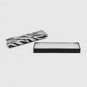 100 Pcs 8" x 2" x 1" Zebra Print Jewelry Gift Boxes – Cotton Filled Animal Pattern Cardboard Present Boxes for Bracelets, Necklaces & Watches