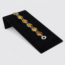 8" x 4-3/4" Black Velvet Large Ramp Necklace Display Holder – Jewelry Showcase Stand for Pendants & Chains