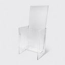 4-1/2'' x 3-1/2'' x 10'' Clear Acrylic Brochure Holder Crystal Display Stand for Flyers, Pamphlets & Literature, Countertop & Wall Use