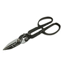 12” Compound Action Tin Snips, Heat Treated Alloy Steel Sheet Metal Cutter for Steel, Aluminum & HVAC Work