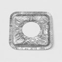 100 Pcs Aluminum Foil Square Stove Burner Covers, Disposable Gas Burner Bib Liners for Easy Clean Kitchen Stove Protection