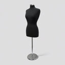 Black Adjustable Female Dress Form Mannequin with Neck Block & Base, 22-43" Height Adjustable Sewing, Tailoring & Retail Display Form